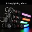 AirTag Dog Collar LED Waterproof Quick Release, Size S - Pink - 3