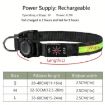 AirTag Dog Collar LED Waterproof Quick Release, Size S - Pink - 9