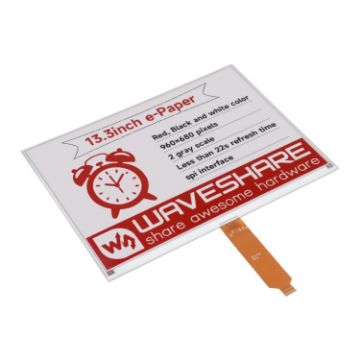 Waveshare 13.3" E-Ink Display, 960x680 Pixels, SPI, Nude Screen Version - 1