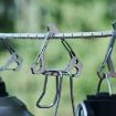 Stainless Steel Multi-Functional Triangle Hook Carabiner - White - 2