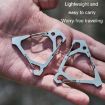 Stainless Steel Multi-Functional Triangle Hook Carabiner - White - 4