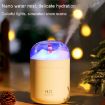 Snowman Humidifier 500ml USB Desktop with Colorful Light - White - 8
