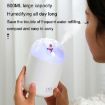 Pink 500ml Snowman Humidifier USB Desktop with Colorful Ambient Light - 5