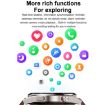 1.43" AMOLED Smartwatch Heart Rate Blood Pressure Monitor, Silver Orange Strap - 9