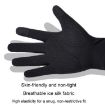 Men's Half Finger Black Ice Silk Gloves - Breathable Anti-UV for Cycling - 6
