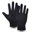 Men's Full Finger Black Outdoor Bicycle Fishing Gloves, Breathable Anti-UV - 1