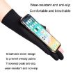 Men's Full Finger Black Outdoor Bicycle Fishing Gloves, Breathable Anti-UV - 8