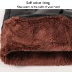 Men's PU Leather Touchscreen Gloves - Warm Velvet Lined, Black, Avg Size - 9