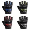 Men's Gray Half Finger Motorcycle Gloves - Tactical, Hiking, Outdoor Sports - 3