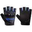 Men's Blue Half Finger Motorcycle Gloves - Tactical, Hiking, Outdoor Sports - 1
