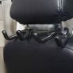 Hidden Car Headrest Storage Hooks - 1 Pair Brown Car Seat Hook - 6
