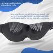 4 In 1 3D Sleep Eye Mask - Memory Foam Non-pressure Blindfold (Blue) - 6