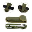 7-in-1 Multifunctional Outdoor Camping Folding Tableware - Black - 4