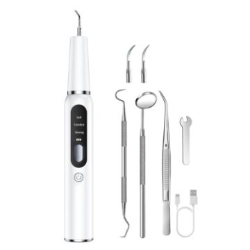 Ultrasonic Dog Teeth Cleaner - Electric Tartar Remover for Pets (White) - 1