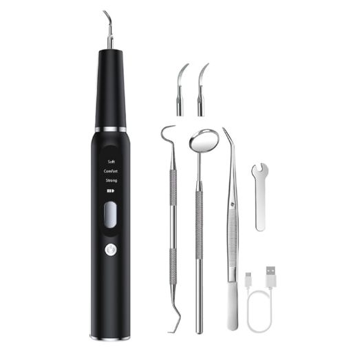 Ultrasonic Dog Teeth Cleaner - Electric Tartar Remover Tool (Black) - 1