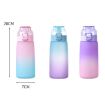 600ml Leak-Proof Scent Flavored Water Bottle with 7 Scent Rings (Blue) - 2