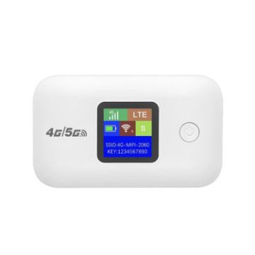 A8-AS Asian 4G Portable WiFi LTE Router Car Mobile Hotspot (White) - 1