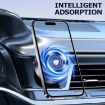 AIMITE M8 Silver Car Phone Holder with Vacuum Suction & Magnetic Support - 3