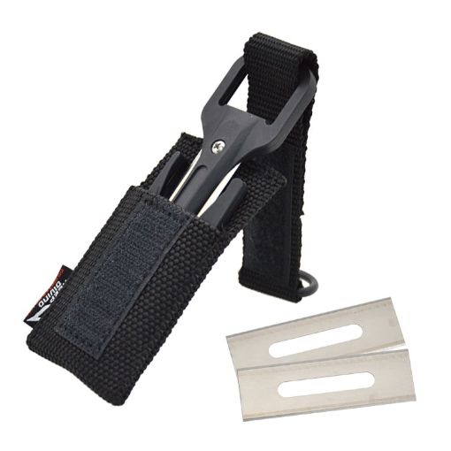 Portable Underwater Diving Rescue Rope Cutter - Black - 1