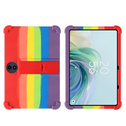 TCL TAB 11 Gen 2 Shockproof Silicone Case with Holder - Rainbow Color - 1