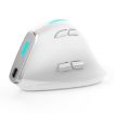ZELOTES F36 Ergonomic Vertical Mouse, 9-Keys, Dual Bluetooth + 2.4G, White - 1