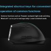 ZELOTES F36 Ergonomic Vertical Mouse, 9-Keys, Dual Bluetooth + 2.4G, White - 7