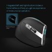 ZELOTES F36 Ergonomic Vertical Mouse, 9-Keys, Dual Bluetooth + 2.4G, White - 9