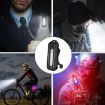 LED Shoulder Flashlight Bike Tail Light Type-C Rechargeable Clip Lamp - 8