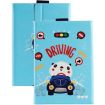 UMIDIGI G1 Tab 10-11" Universal 360 Rotation Leather Case - Blue Car - 2