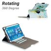 UMIDIGI G1 Tab 10-11" Universal 360 Rotation Leather Case - Blue Car - 6