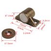 Magnetic Suction Bumper Ball Adhesive Coupler for Cabinet Doors (Black) - 3