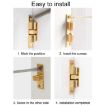 Medium Gold 2pcs Cabinet Magnetic Spring Buckle Ball Door Sucker - 9