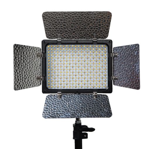 WS-300II Dual Color LED Video Fill Light, Single Lamp + US Adapter - 1