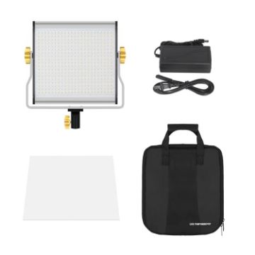 LED Fill Light for Photography & Video - W480 Lamp + UK Plug Adapter - 1