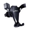 Black Snap-On Air Vent Gravity Cell Phone Holder for Car Navigation - 1