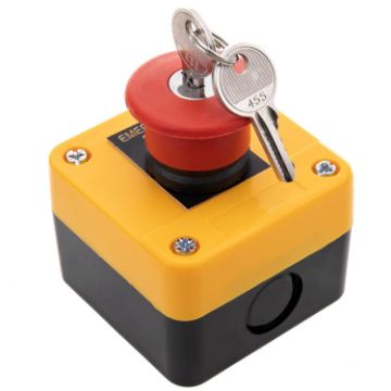 Elevator Pit Platform Emergency Stop Switch w/ Box + Key (NO/NC) - 1