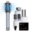 5 in 1 Hot Air Comb Curling Negative Ion Hair Dryer, Gray EU Plug - 2