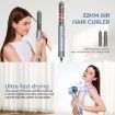 5 in 1 Hot Air Comb Curling Negative Ion Hair Dryer, Gray EU Plug - 4
