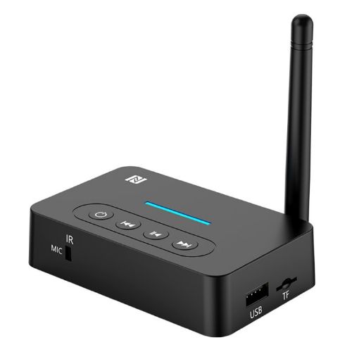 D9 2-in-1 Audio Car Bluetooth Receiver Transmitter NFC Adapter - 1