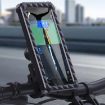 Waterproof Bicycle Phone Bracket - Fixed Rotatable Rearview Mirror Model - 2