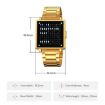SKMEI Men's Square Electronic Watch, Black Leather Band, Multi-function - 8