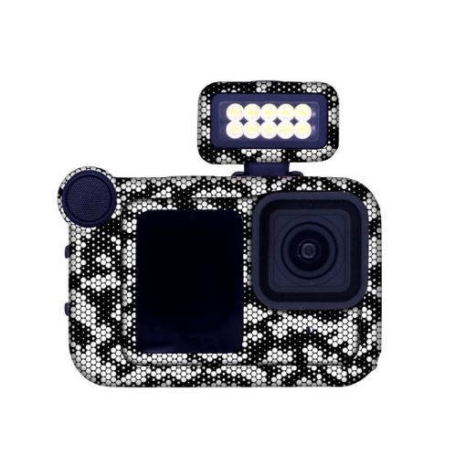 GOPro HERO13 Black Camera Stickers Body Film, Snake Scale White Style - 1