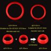 10pcs Red Waterproof Dustproof Bike Seatpost Covers for 30-35mm - 5