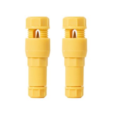 2pcs T-shaped Thimble Connector for Downlight Wiring (Yellow) - 1