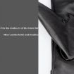 Women's Black Sheepskin Wool Fleece Lined Touchscreen Gloves, Size M - 5