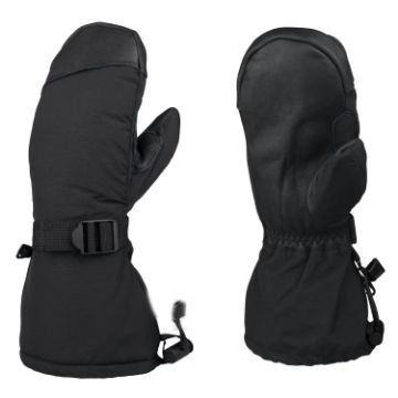 Abalone Black Winter Ski Snow Gloves for Men & Women - Outdoor Sport (L) - 1