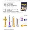 Titanium Alloy Bicycle Seat Post Locking Screws M6x30 Gold - 3