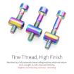 Titanium Alloy Bicycle Seat Post Locking Screws M6x30 Gold - 7