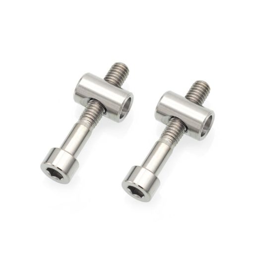 Titanium Alloy Bicycle Seat Post Locking Screws M6x35 - Color: Titanium - 1