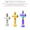 Titanium Alloy Bicycle Seat Post Locking Screws M6x35 - Color: Titanium - 5